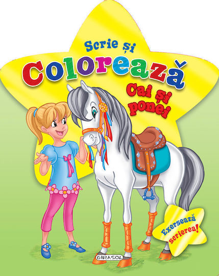 Write And Colour Horses And Ponies Write And Colour Horses And Ponies
