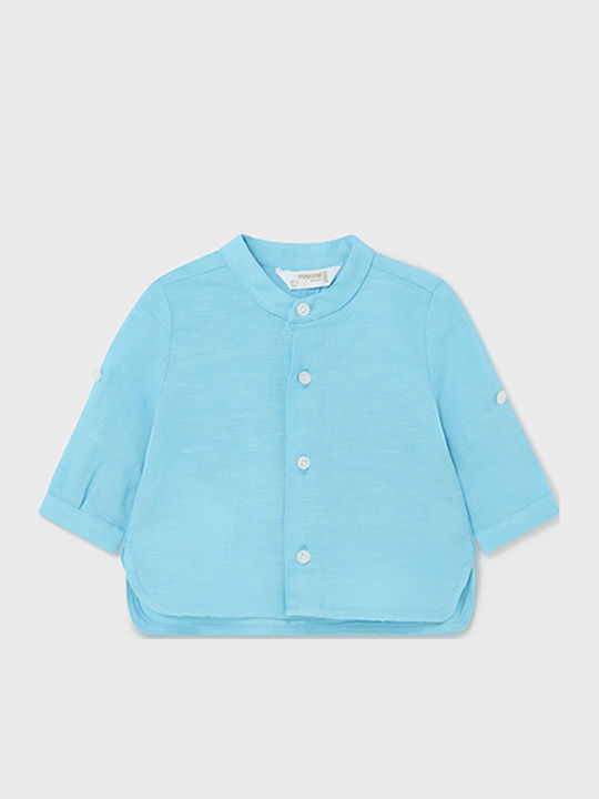 Mayoral Kids Shirt Long Sleeve Linen Thalassie