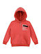 Energiers Kinder-Sweatjacke mit Kapuze Rot