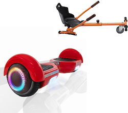 Smart Balance Wheel Regular Red PowerBoard PRO Orange Ergonomic Seat Hoverboard με 15km/h Max Ταχύτητα και 10km Αυτονομία σε Κόκκινο Χρώμα με Κάθισμα