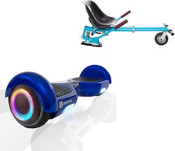 Smart Balance Wheel Regular Blue PowerBoard PRO Blue Seat with Double Suspension Set Hoverboard with 15km/h Max Speed and 15km Autonomy in Blue Color with Seat