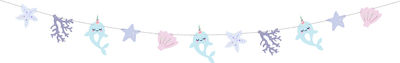 PartyDeco Garland for Party Unicorns 1pcs 2m