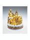 Panafan Christmas Illuminated Decorative Village Brown with Battery 18x18x18cm. Gingerbread House Moving Train