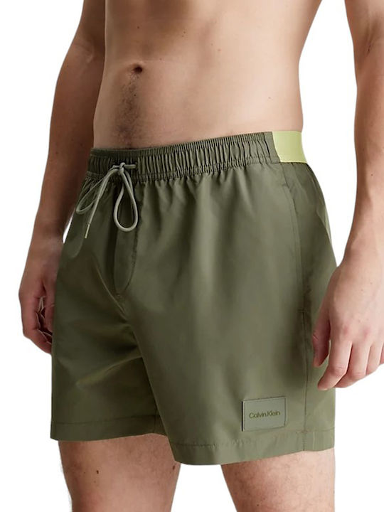 Swimwear Mens Green Calvin Klein Swim Shorts Calvin Klein Men's