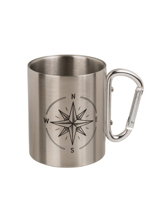 Out of the Blue Maritime Compass Metallic Mug 200ml