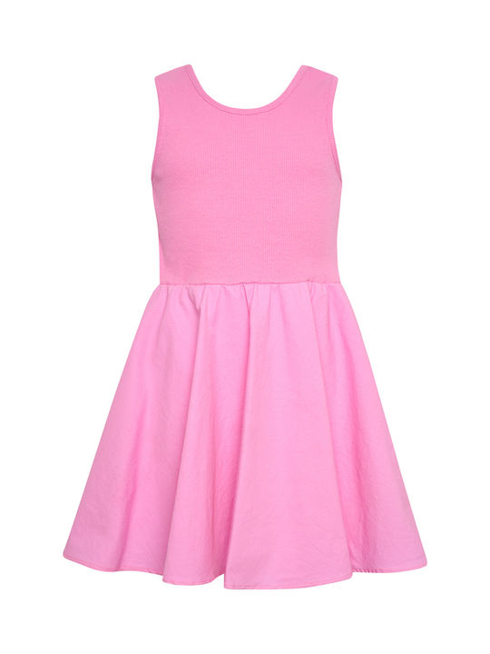 Kinderkleid Ärmellos Rosa
