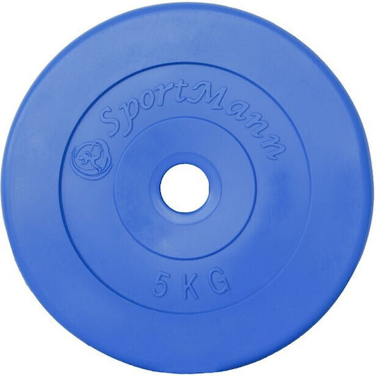 Sportmann Scheibenset Gummierte 1 x 5kg Ø31mm