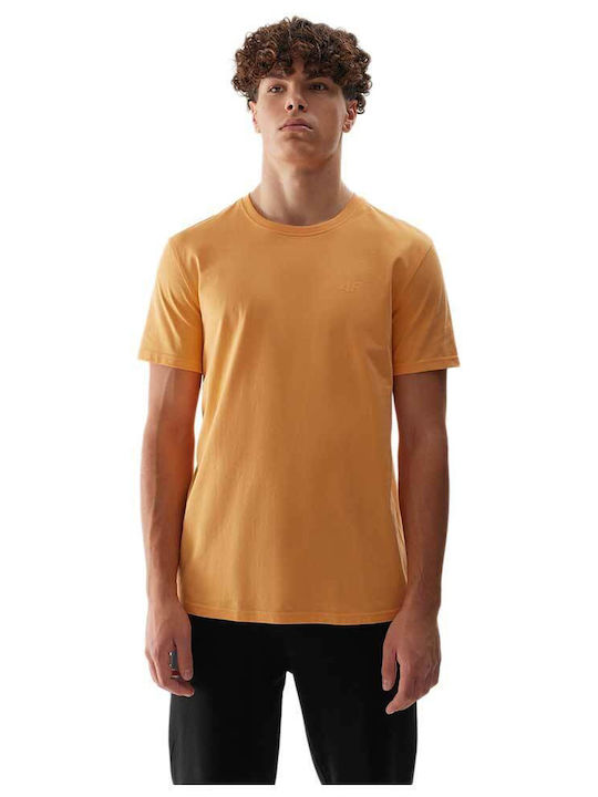 4F Ανδρική Μπλούζα Κοντομάνικη Πορτοκαλί