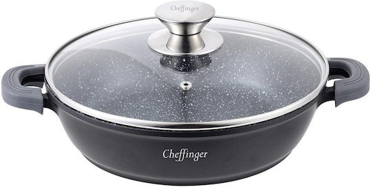 Cheffinger Saute With Lid made of Cast Aluminum with Non-Stick Coating 28cm