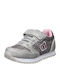 Kinder Sneakers mit Klettverschluss Silber