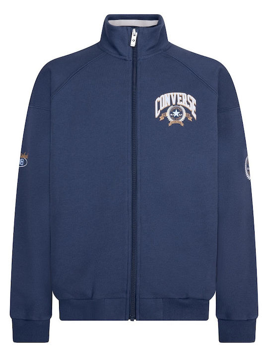 Kinder-Sweatshirt Strickjacke Marineblau