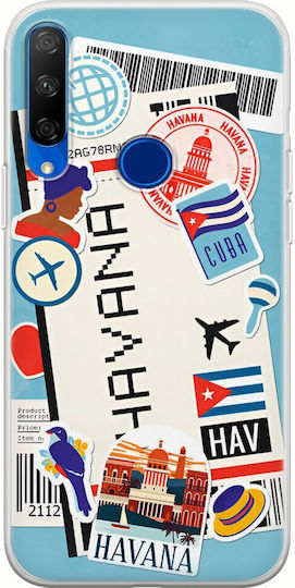 Ticket To Havana Huawei Back Cover Silicone Multicolour (Honor 20 Lite)