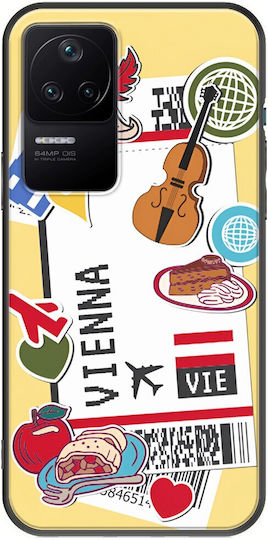 Ticket To Vienna Задна корица Силикон Многоцветен (Poco F4 5G)