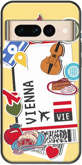 Ticket To Vienna Задна корица Силикон Многоцветен (Google Pixel 7 Pro)