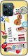 Ticket To Vienna Back Cover Silicone Multicolour (Nokia C31Realme C31)