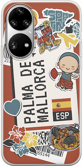 Ticket To Palma De Mallorca Back Cover Σιλικόνης Πολύχρωμο (Huawei P50)