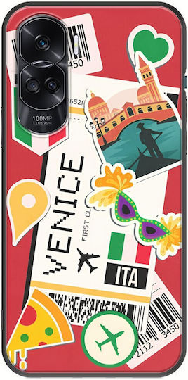 Ticket To Venice Back Cover Silicon Multicolor (Honor 90 Lite - Onoare 90 Lite)