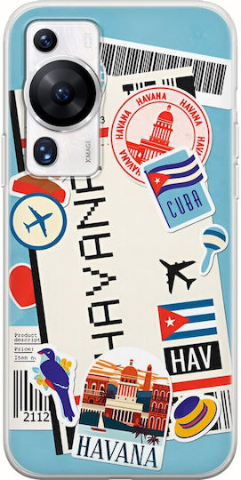 Ticket To Havana Back Cover Silicone Multicolour (Huawei P60)