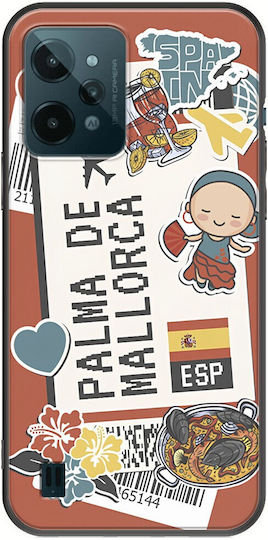 Ticket To Palma De Mallorca Back Cover Silicone Multicolour (Nokia C31Realme C31)