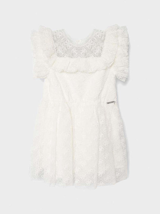 Guess Kids Dress Pure White