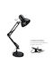 Spot Light Φωτιστικό Γραφείου για Ντουί E27 σε Μαύρο Χρώμα