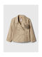 Kids' Trench Coat Short Wicker Beige