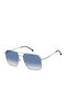 Carrera Men's Sunglasses with Silver Metallic Frame and Grey Gradient Lenses 333/S 6LB/08