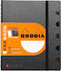 Rhodia Σημειωματάριο A5 80 Φύλλων με Λευκές Σελίδες Μαύρο