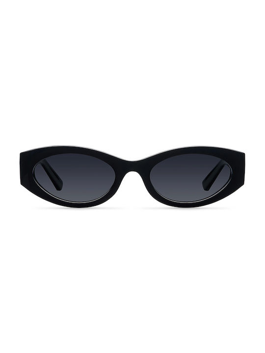Meller Дамски Слънчеви очила с Черно Пластмасов Рамка и Черно Поляризирани Леща NE-TUTCAR