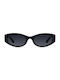 Meller Women's Sunglasses with Black Plastic Frame and Black Polarized Lens NE-TUTCAR