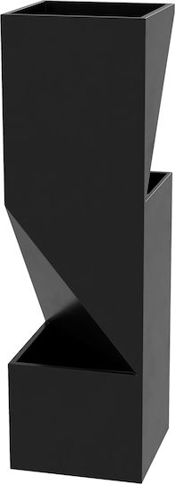 Outsunny Саксия Метал Черно 30x30x100см.
