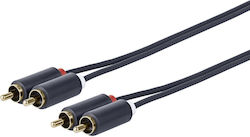 Vivolink PRORCARCA10 2x RCA male - 2x RCA male 10m