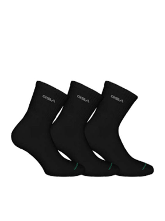 GSA Quarter 500 Sports Socks Black 3 Pairs