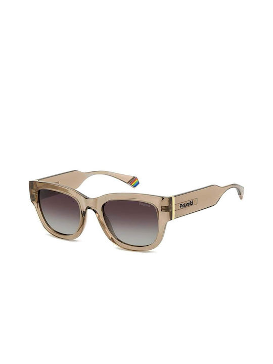 Polaroid Sonnenbrillen mit Beige Rahmen und Gray Verlaufsfarbe Linse pld6213/s/x 10A/LA