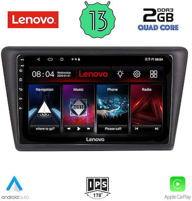 Lenovo Ηχοσύστημα Αυτοκινήτου για Skoda Rapid 2014> (Bluetooth/USB/WiFi/GPS/Apple-Carplay) με Οθόνη Αφής 9"