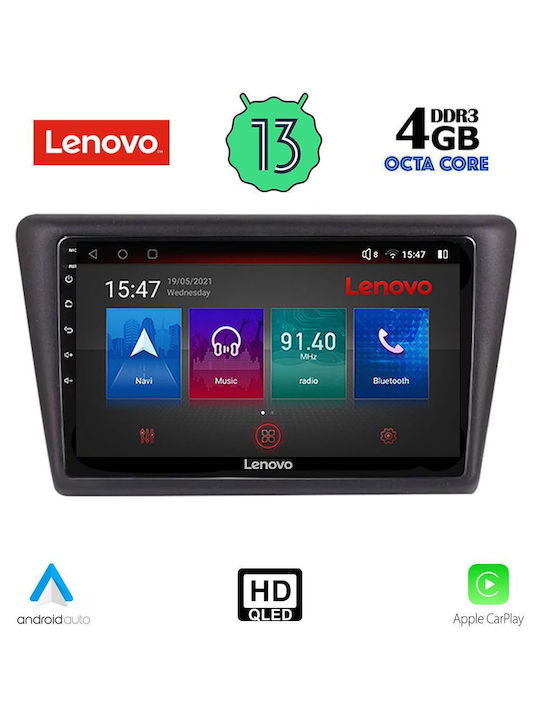 Lenovo Car Audio System for Skoda Rapid 2014> (Bluetooth/USB/WiFi/GPS) with Touch Screen 9"