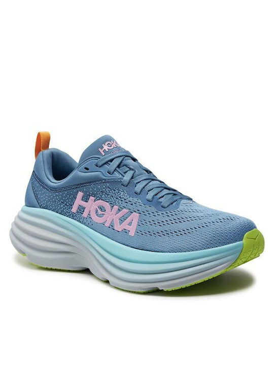 Hoka Bondi 8 Γυναικεία Αθλητικά Παπούτσια Running Μπλε