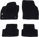 Autopataki Set of Front and Rear Mats 4pcs for Seat Arona Black