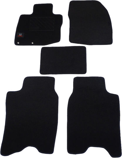 Autopataki Set Covorașe Față și Spate 4buc din Covor pentru Mercedes-Benz R / S Honda Civic Scania R / S 2006-2011 Negre
