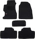Autopataki Set Covorașe Față și Spate 5buc din Covor pentru Mercedes-Benz R / S Honda Civic Scania R / S 2001-2006 Negre