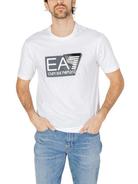 Emporio Armani Ανδρικό T-shirt Κοντομάνικο Λευκό