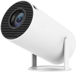 Hy300 Mini Projector HD με Wi-Fi και Ενσωματωμένα Ηχεία Λευκός