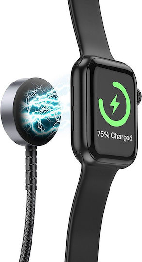 Hoco CW54 Зарядно за Apple Watch, iPhone Черен