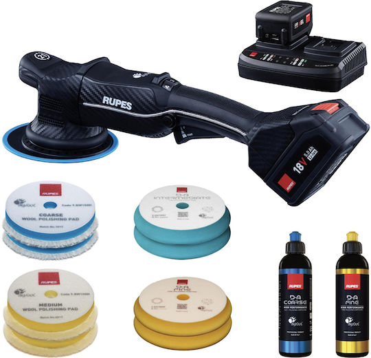 Rupes HLR21 CB2 BAS Bigfoot Rotary Polisher Brushless 18V with Speed Control