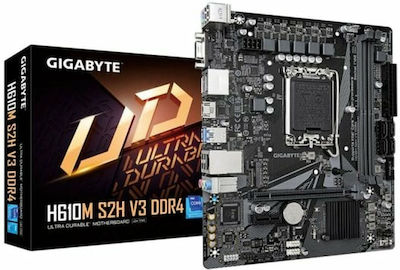 Gigabyte H610M S2H V3 DDR4 rev. 1.0 Motherboard ATX με Intel 1700 Socket