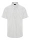 Fil A Fil Short-sleeved Cotton Shirt White