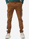 Camaro Men's Trousers Cargo Elastic Beige