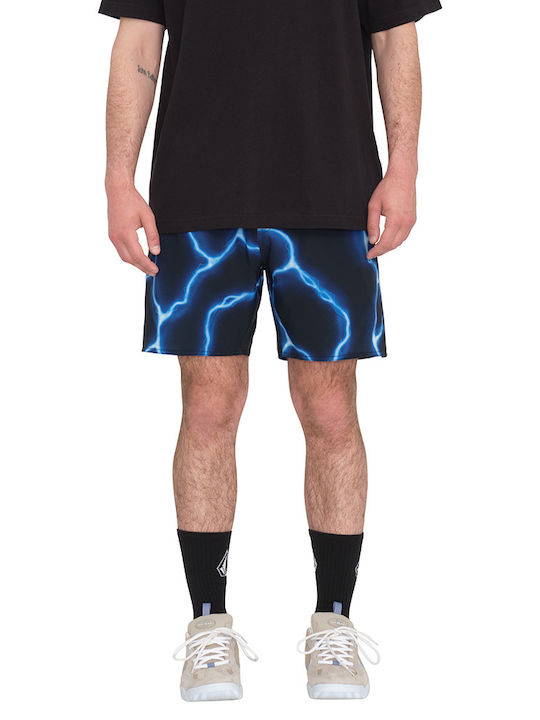 Volcom Men's Swimwear Shorts Black with Patterns