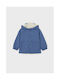 Mayoral Kids Casual Jacket Windproof Double Sided with Hood Blue