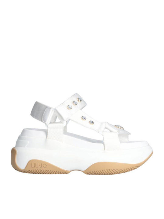 Women's Flat Sandals in White Color